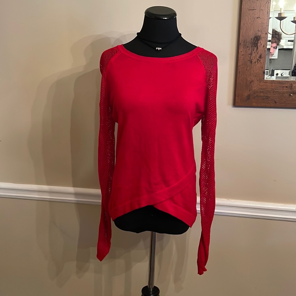 Just in time for Valentines Day ❤️ Vibrant red sweater from Say What?/Macy’s.